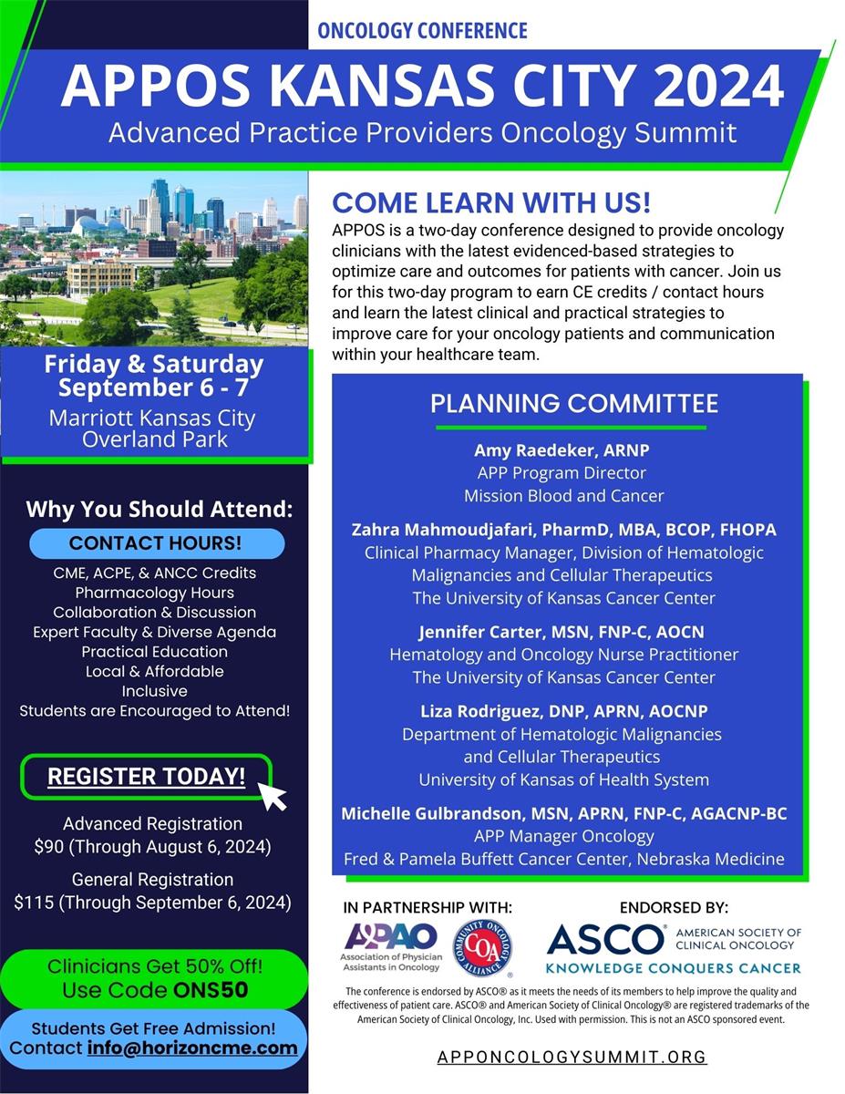 APP Oncology Summit Kansas City 2024